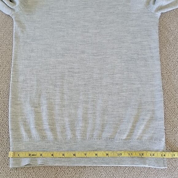 Express Merino Wool Blend Light Heather Gray Long Sleeve Sweater - Size XS - Picture 8 of 15